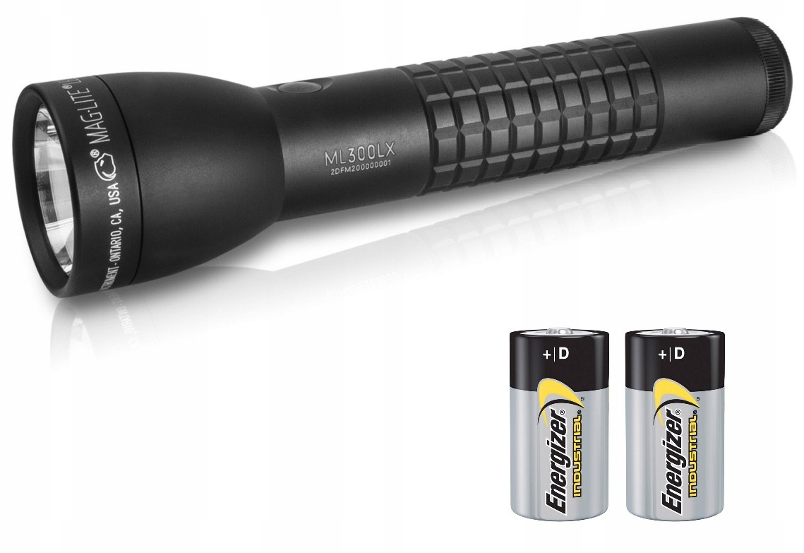 Maglite ML300LX-2D Led svítilna černá hliníková Led baterie 487 lm