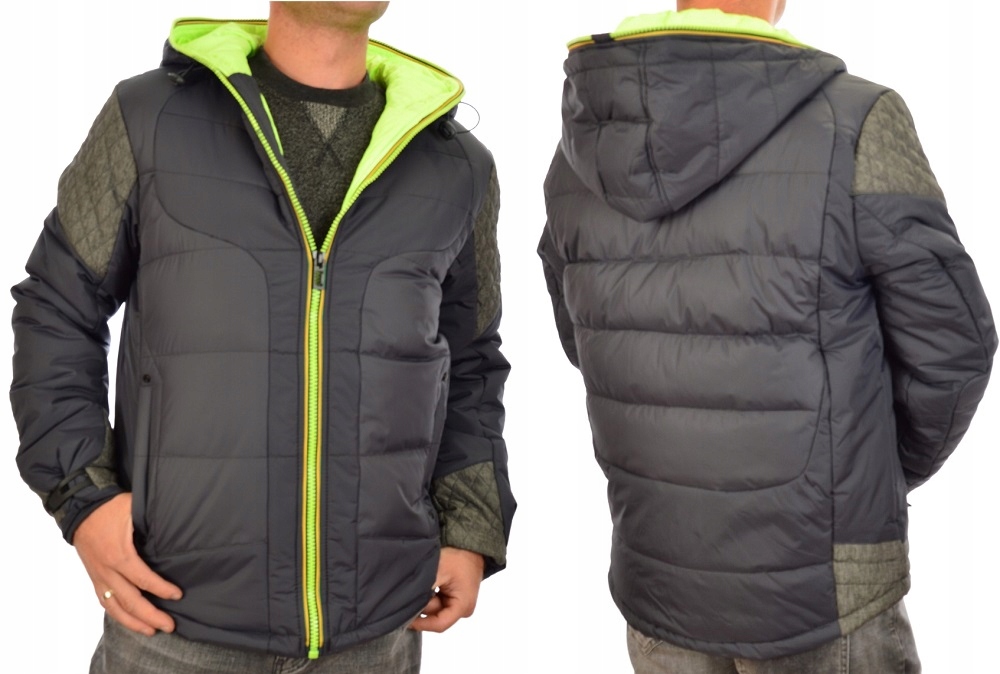 Zimní Bunda Pánská AH55197JZ Na Medvídkovi Péřová 2XL