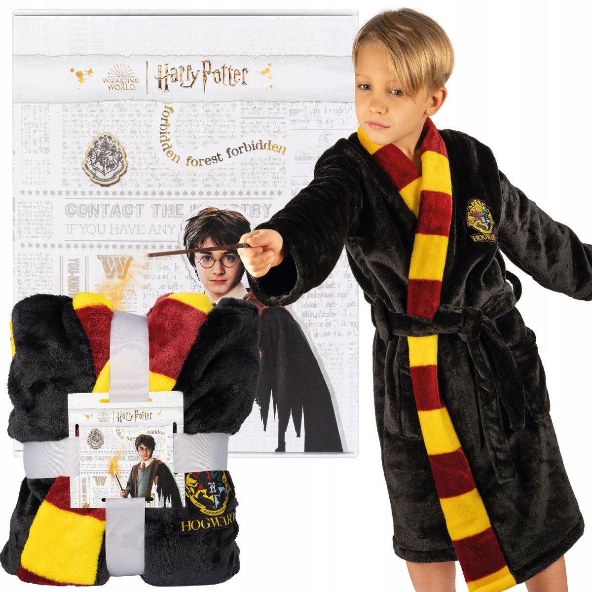 Szlafrok Dziecięcy Harry Potter rozmiar 122- 128 Soxo