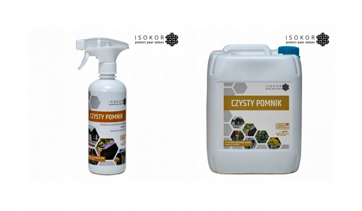 PŁYN DO CZYSZCZENIA I PIĘLĘGNACJI NAGROBKÓW Marka Isokor