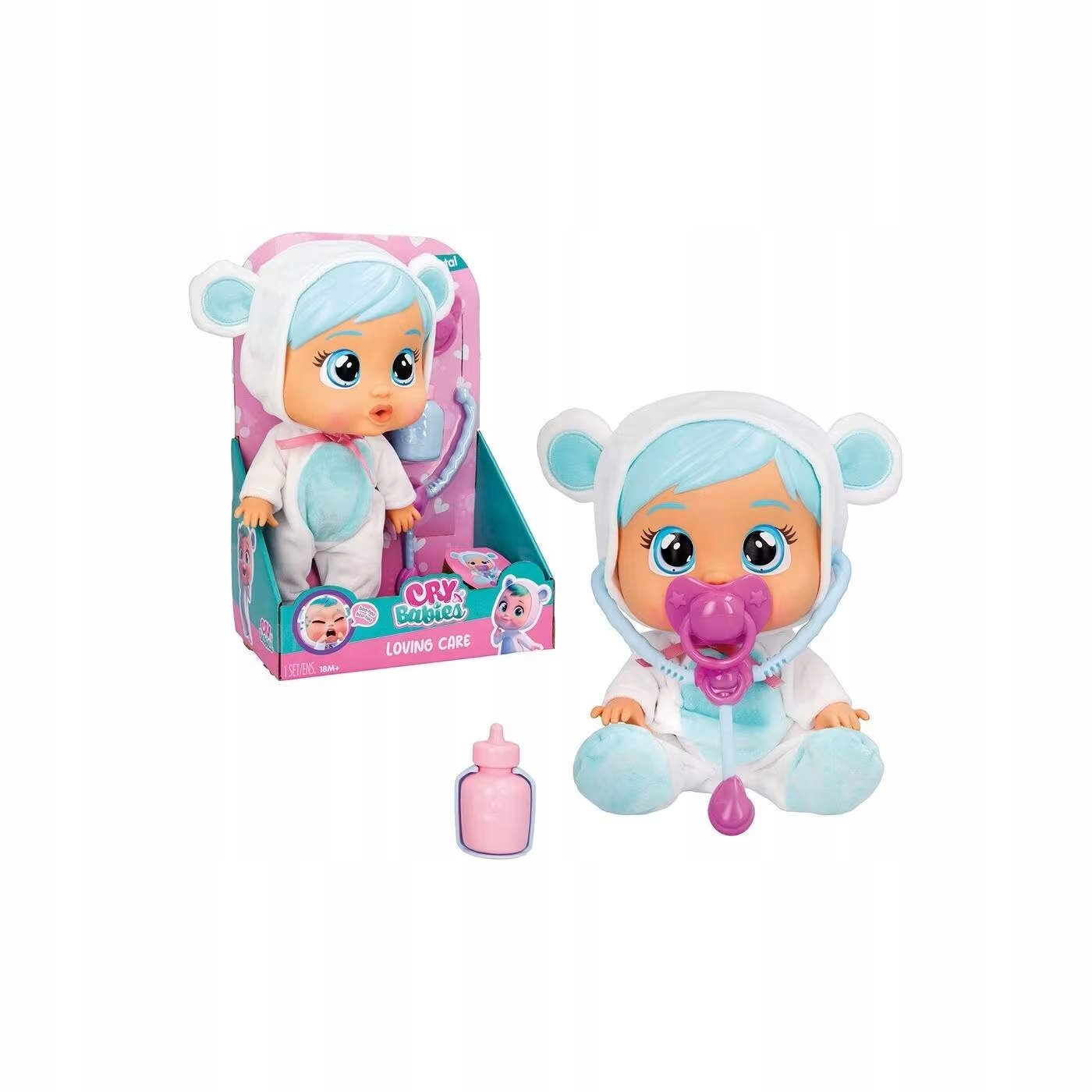 Panenka Miminko Cry Babies IMC Toys Kristal Loving Care 26 cm