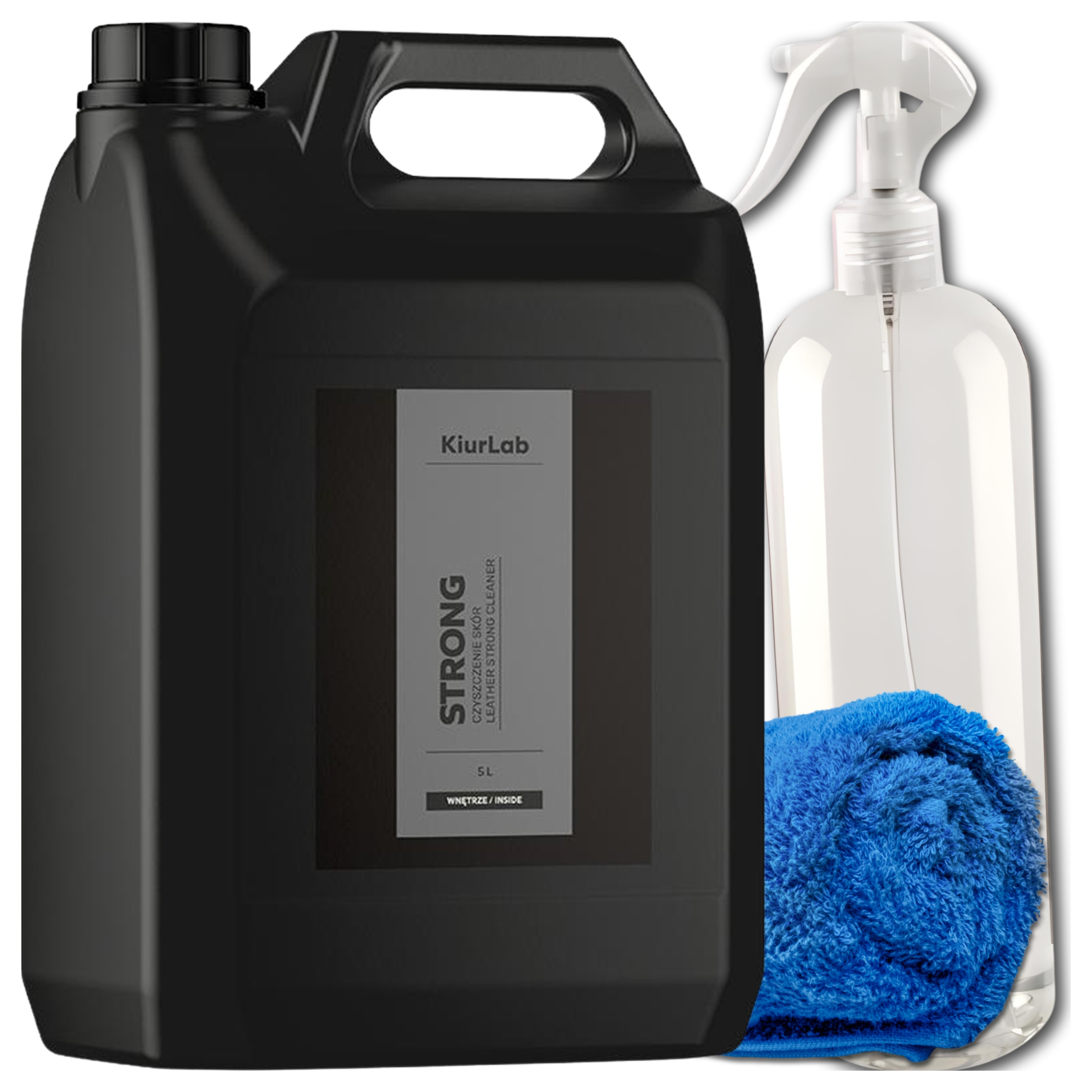 Silný prostriedok na čistenie pokožky a ekokože 5 L KiurLab Strong Cleaner