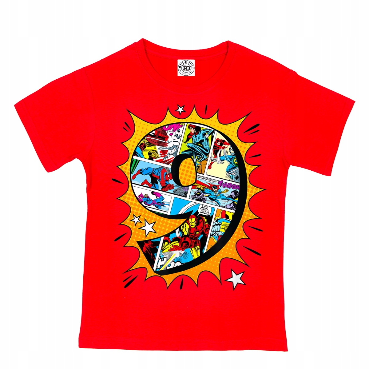 

Dziecięca Koszulka Na 9 Urodziny Marvel Avengers