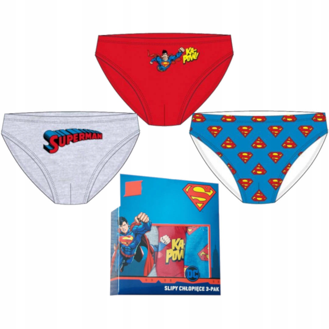

Majtki Slipy Chłopięce 3-PAK Superman 128/134 CM