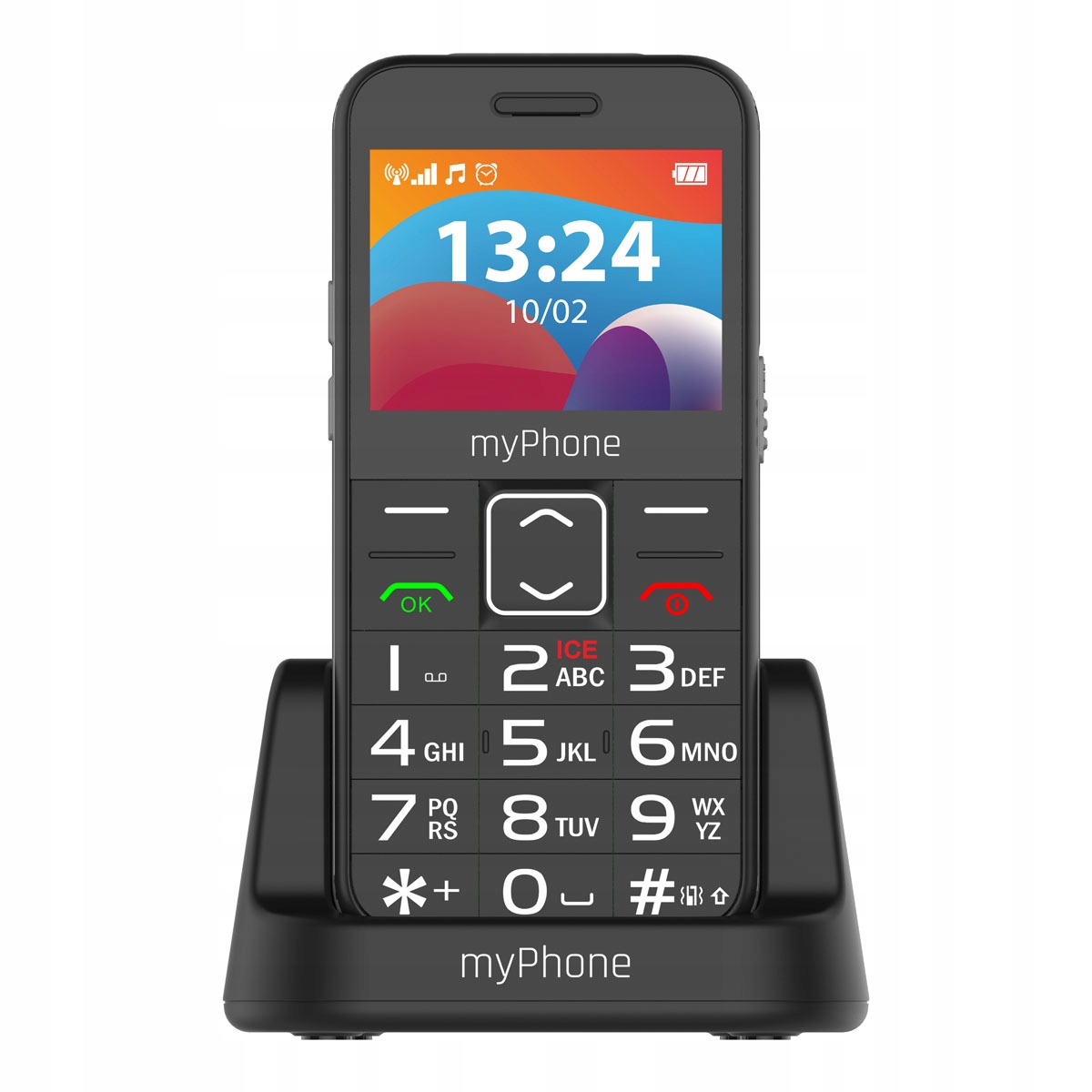 Mobilní Telefon Pro Seniora myPhone Halo 3 Lte Černý 4G Dual Sim stanice