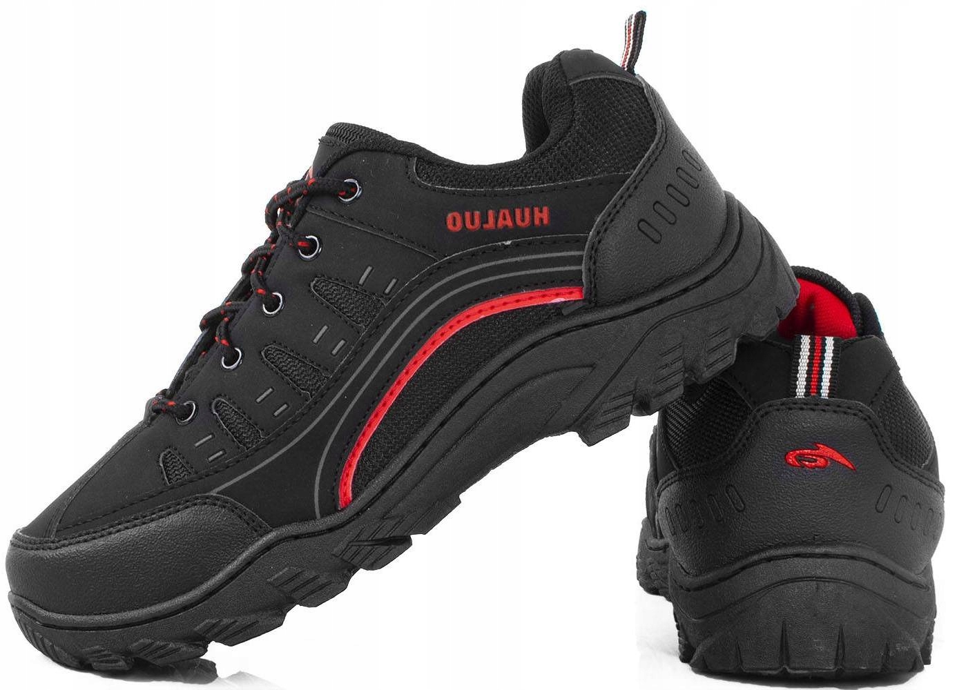 CZARNE MĘSKIE BUTY TREKKINGOWE 44 Rozmiar 44