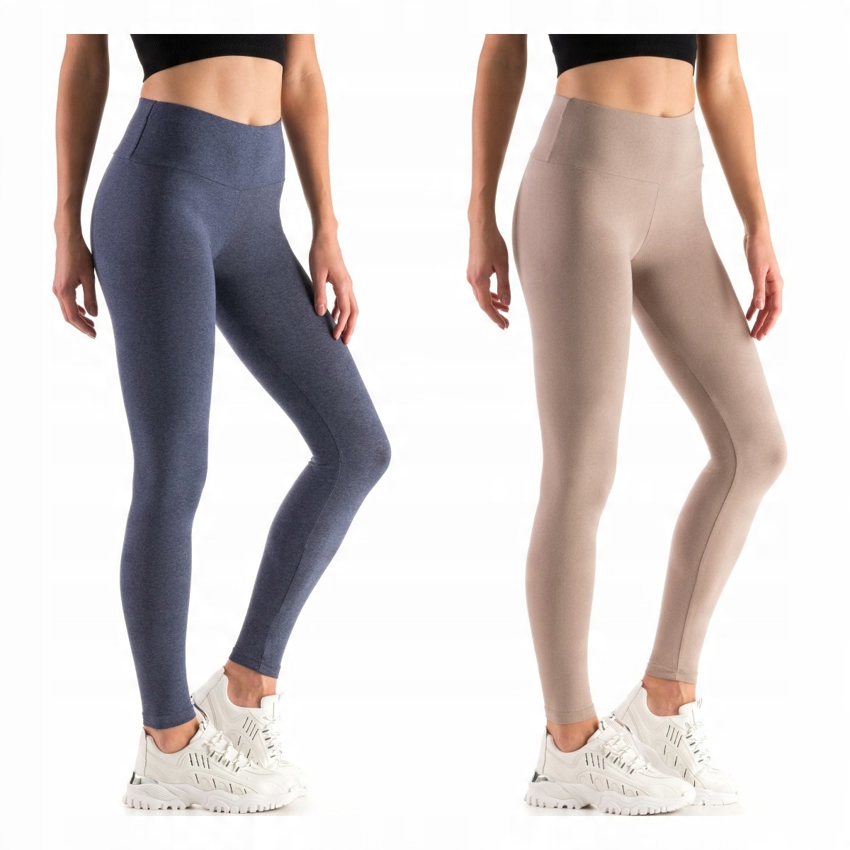 

2X Legginsy Z Wysokim Stanem Wyszczuplające Lwp