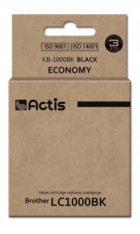 Actis KB-1000BK Tusz (zamiennik Brother LC1000BK/LC970BK; Standard; 36 ml;