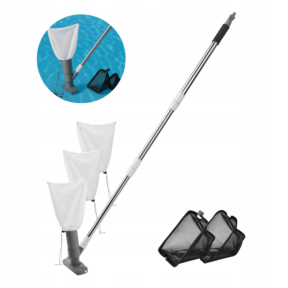 Zestaw do czyszczenia basenu lub oczek odkurzacz 3x worek Bradas WL-EN70