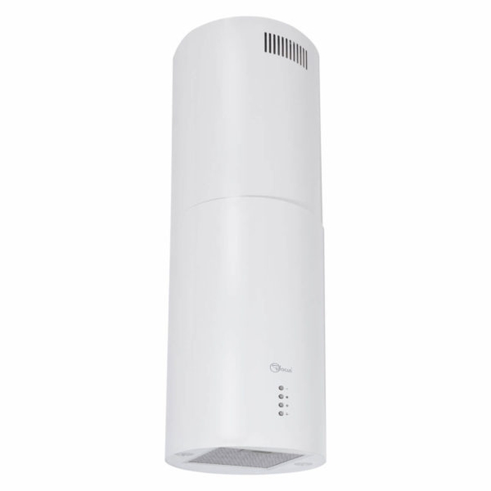 Novoterm Okap kuchenny wyspowy Shadow 35 Biały Mat