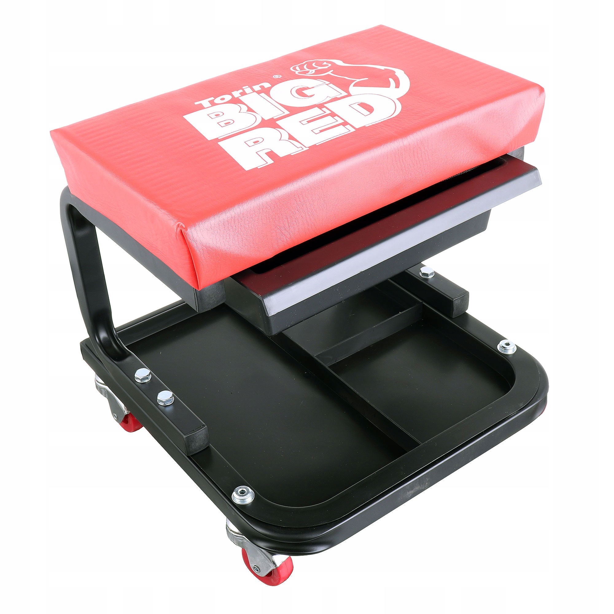 Dílenská Stolička S Zásuvkou A Organizérem Na Kolečkách, Nosnost Až 200 Kg