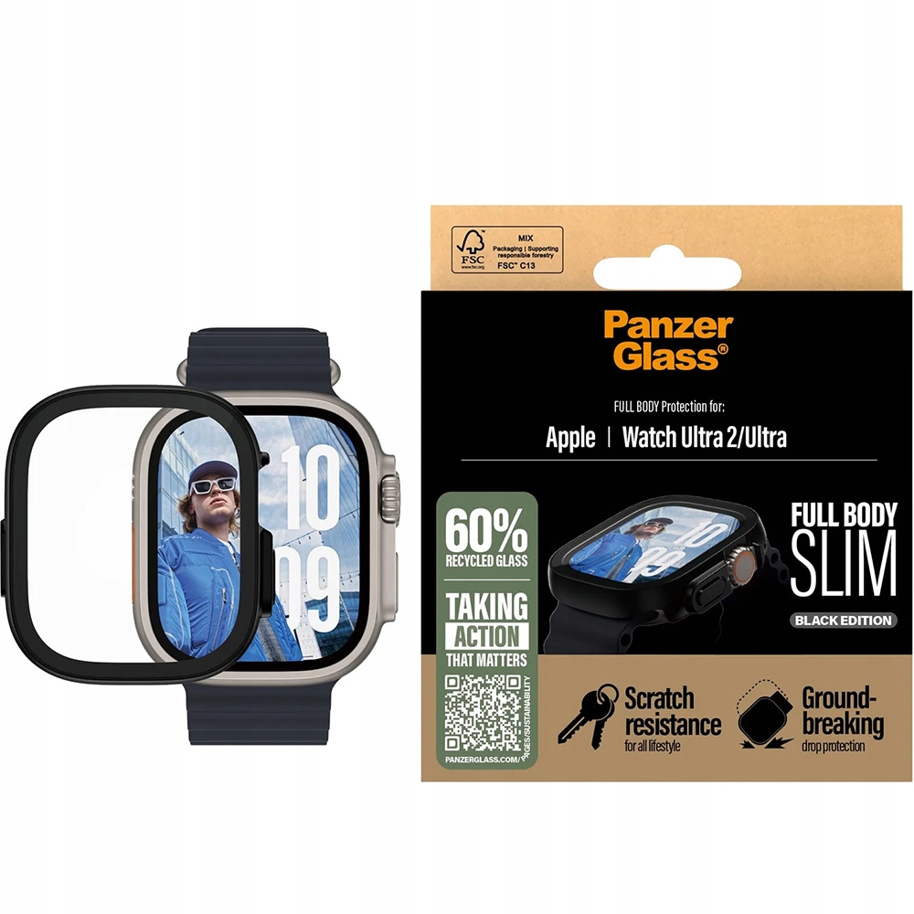 Pouzdro s ochranou displeje PanzerGlass pro Apple Watch Ultra 2 1 49 mm pouzdro