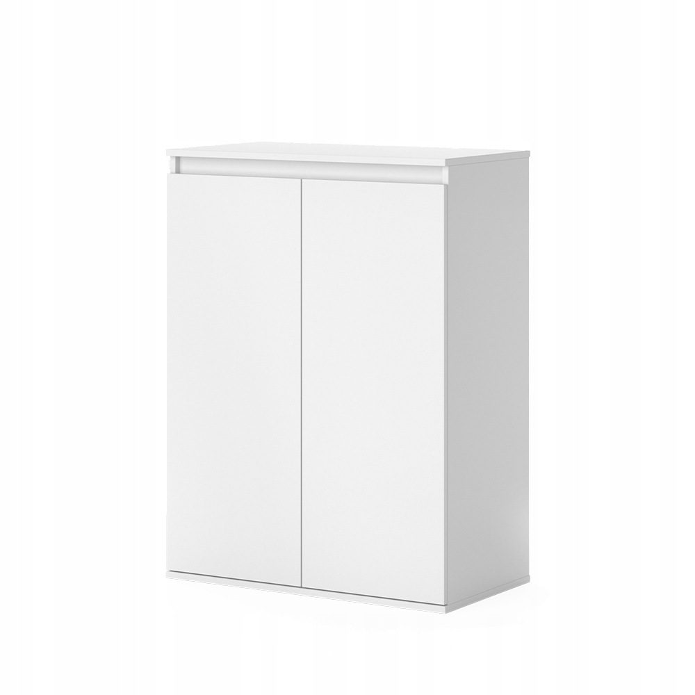 Komoda Claus Bílá 74 x 99.6 cm se 2 dveřmi