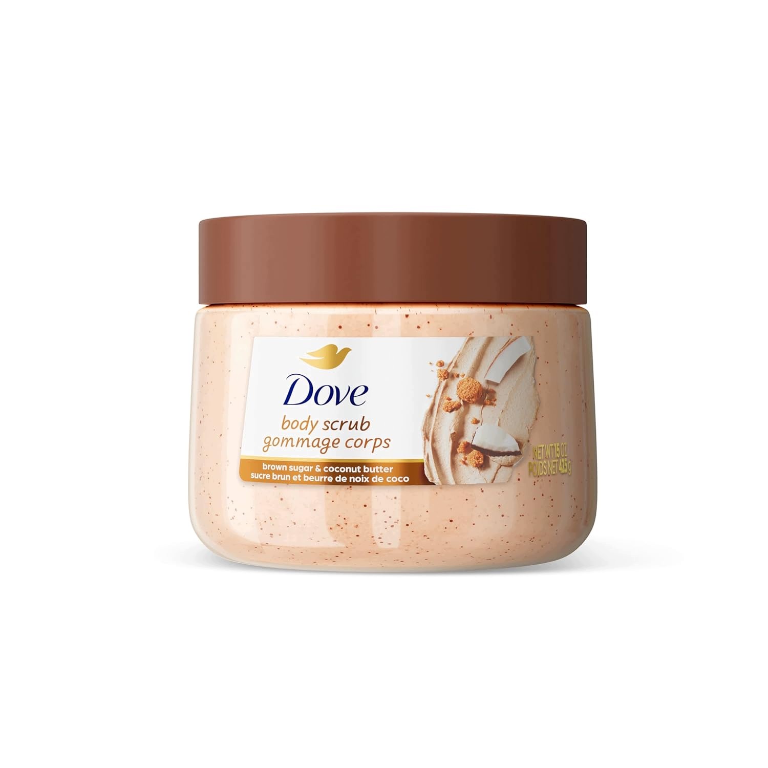 Dove Body Scrub peeling do ciała brązowy cukier kokos 425g Usa