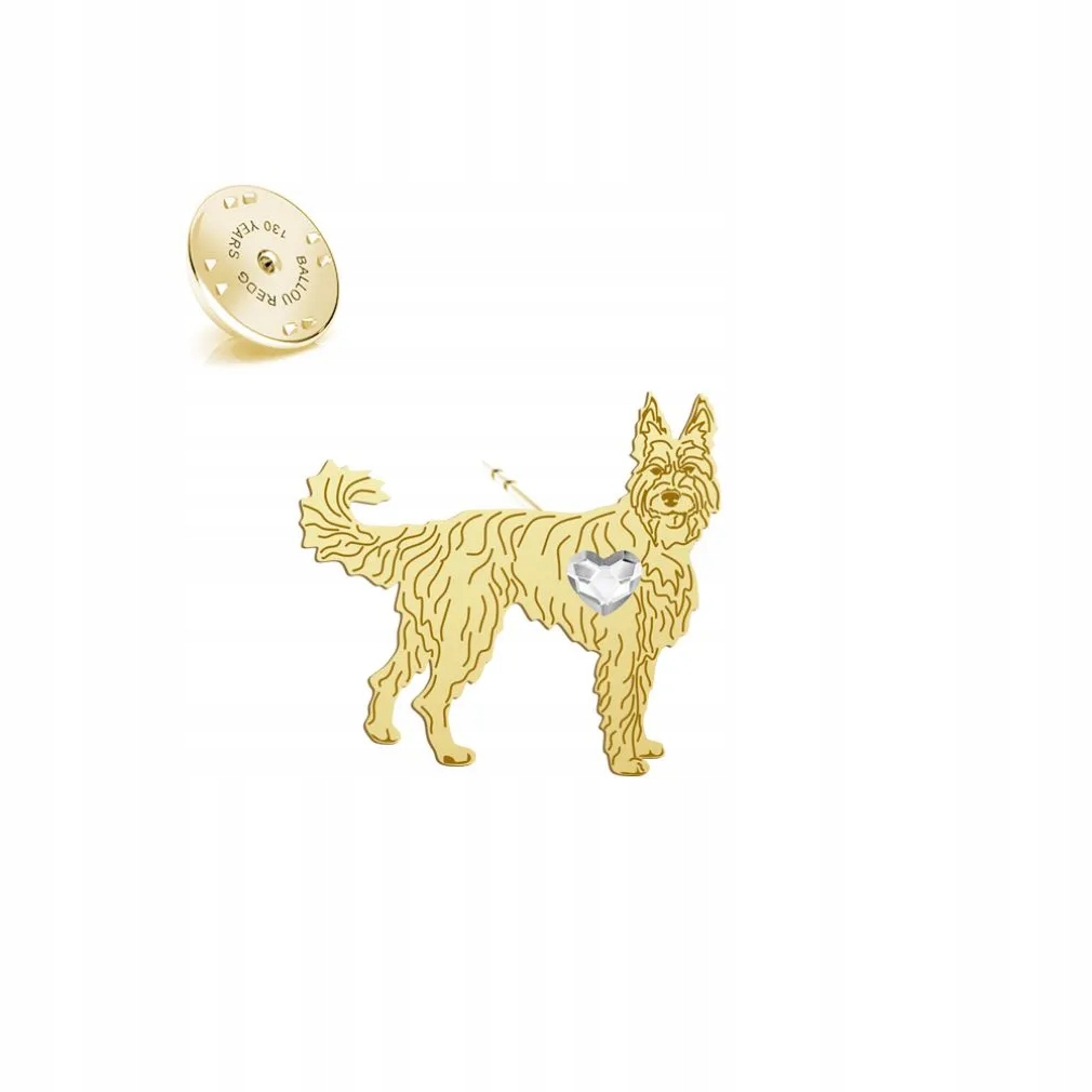 Odznak s pejskem Picardy Shepherd Stříbro 925 Žena Šperky Dedikace