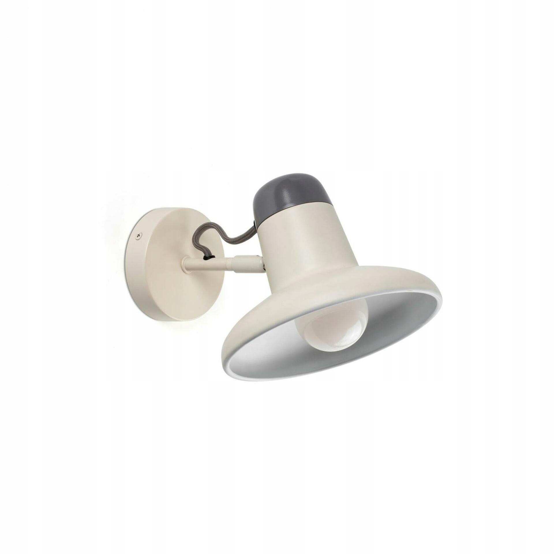 Nástenná lampa Faro Snap biela, E27, oceľ, moderný design