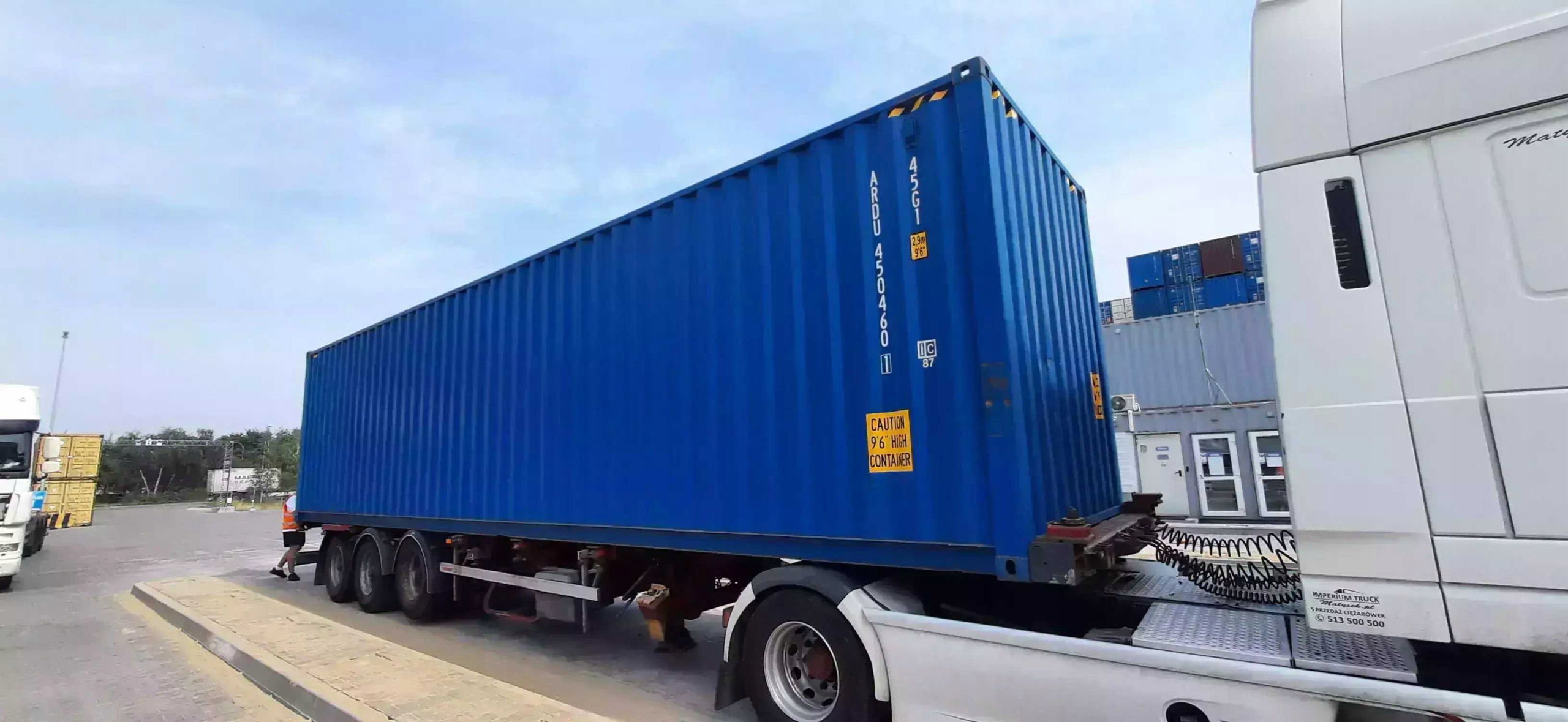 Kontener morski 40HC one way magazyn