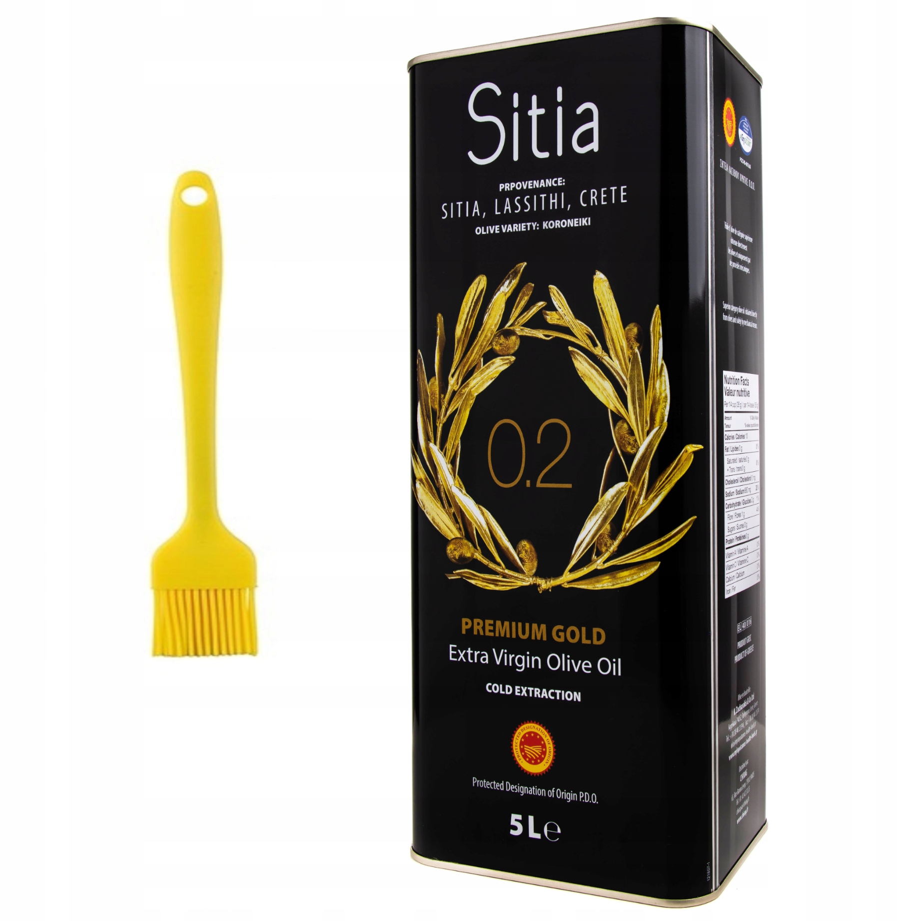 Levně Řecký olivový olej Premium Extra Virgin Sitia 5 l, datum do 07.2027 0,2