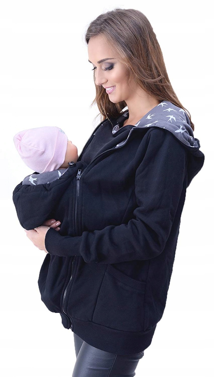 

Bluza ciążowa i do noszenia dziecka M50 czarna XL