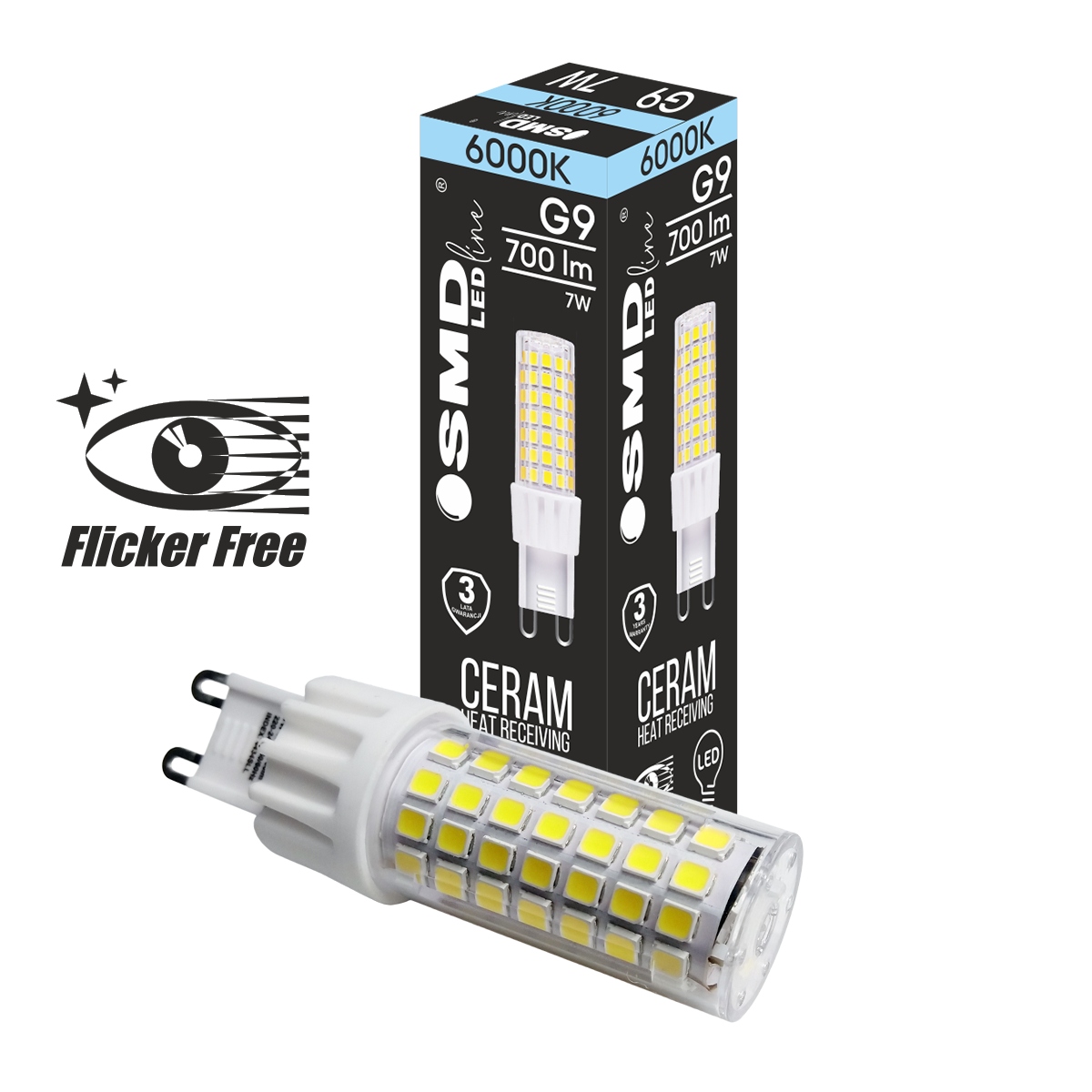 

Żarówka Smd LEDline Zimna G9 7W Bez Migotania