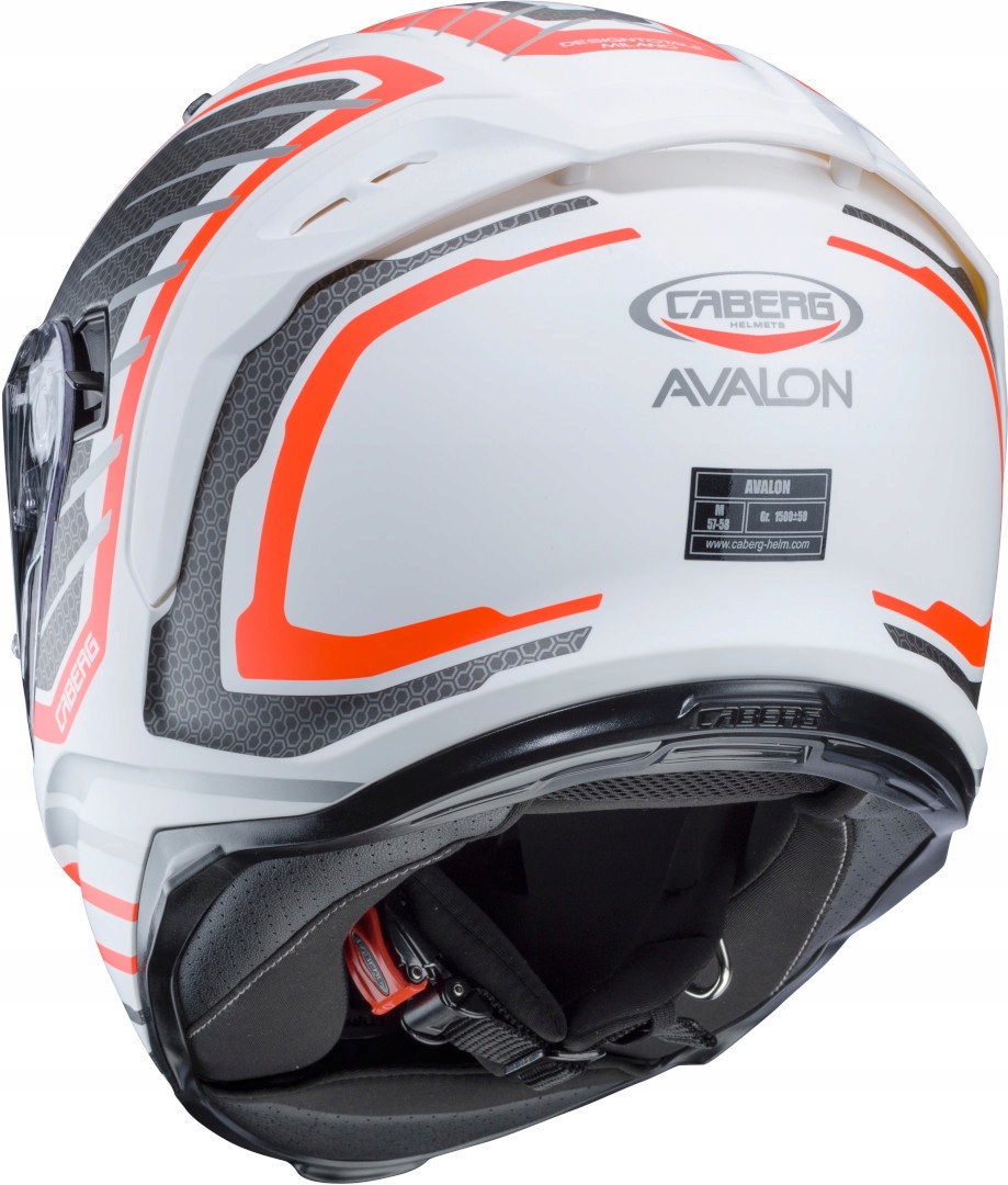 KASK CABERG INTEGRALNY AVALON Biały/pomarańczowy XL EAN (GTIN) 8002391077694