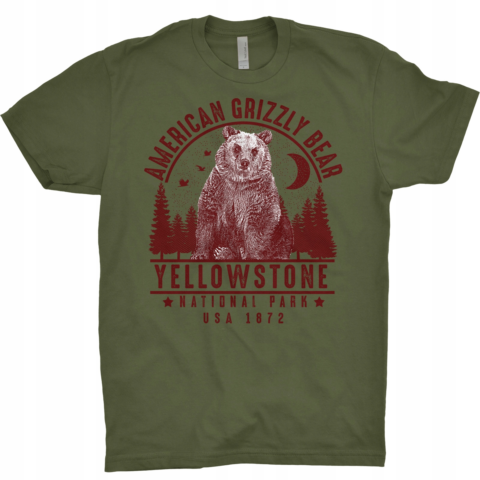 

Niedźwiedź Grizzly Koszulka Park Yellowstone Usa