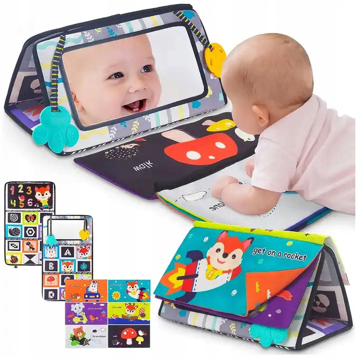 ÖSSZECSUKHATÓ SZENZOROS JÁTÉK TÜKÖRREL CSECSEMŐK SZÁMÁRA OKTATÁSI