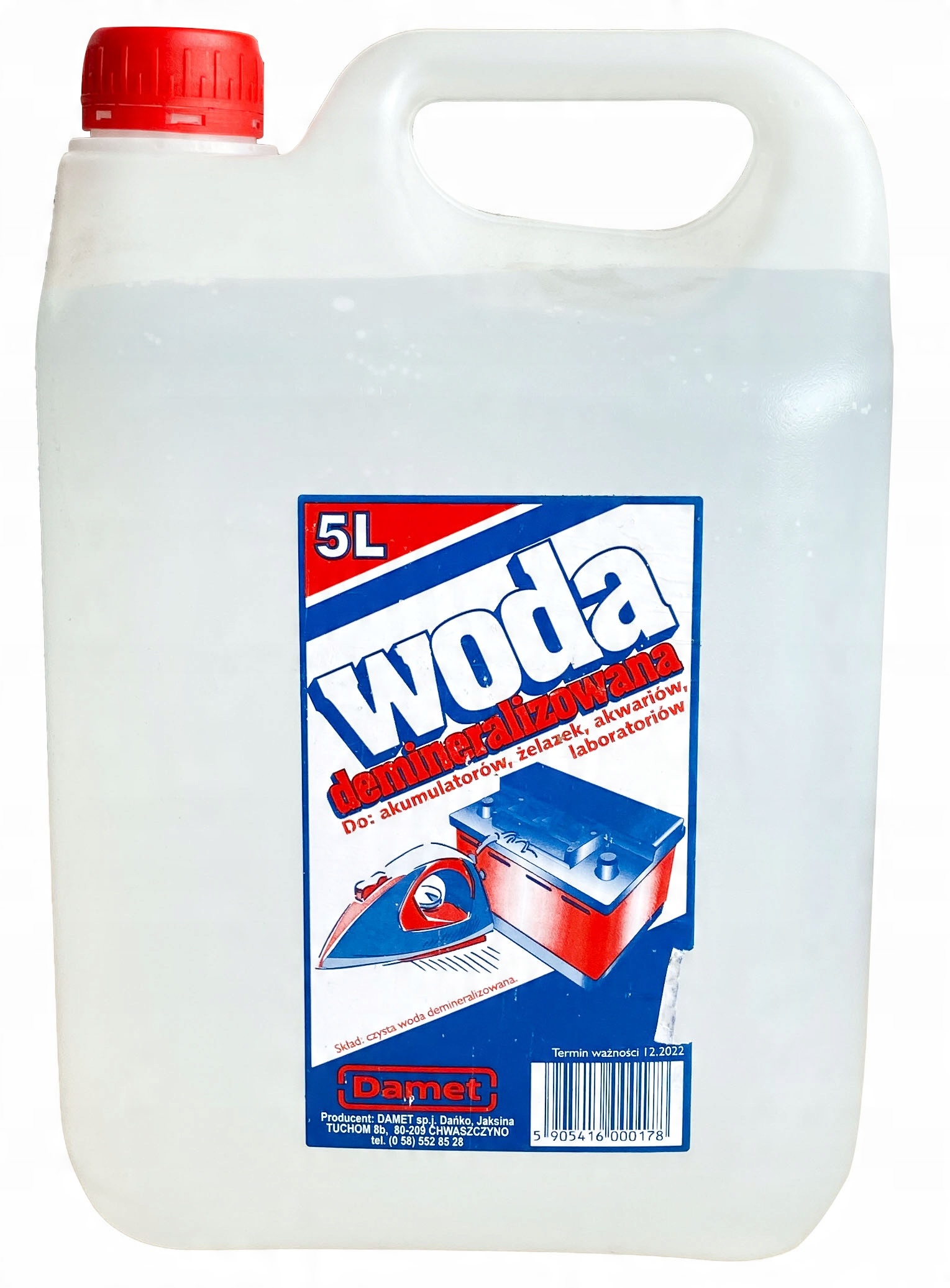 

Woda Demineralizowana 5L Damet destylowana