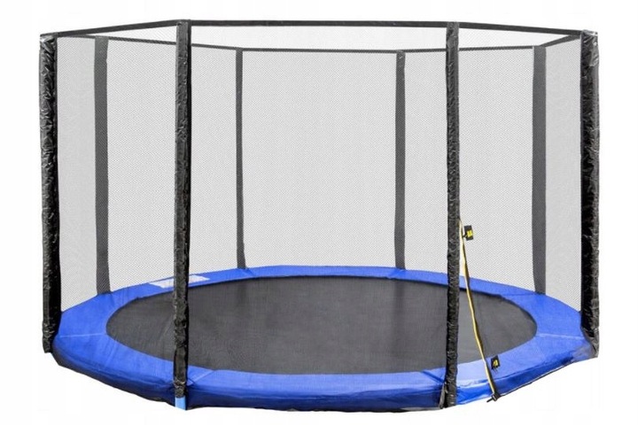 SIATKA ZEWNĘTRZNA DO TRAMPOLINY 14ft 6 słupków 180cm