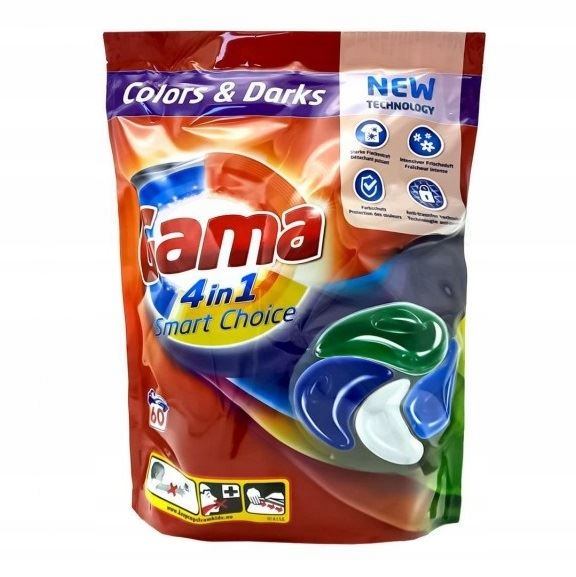 Levně Gama 60KS Kapsle Na Praní Color Dark