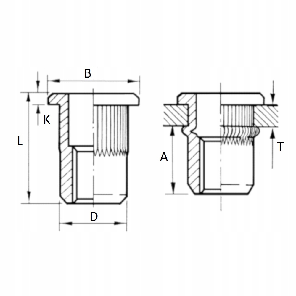 M3 заклепки гайка нержавеющая плоский фланец 10шт Number of pieces in the package 10 pcs