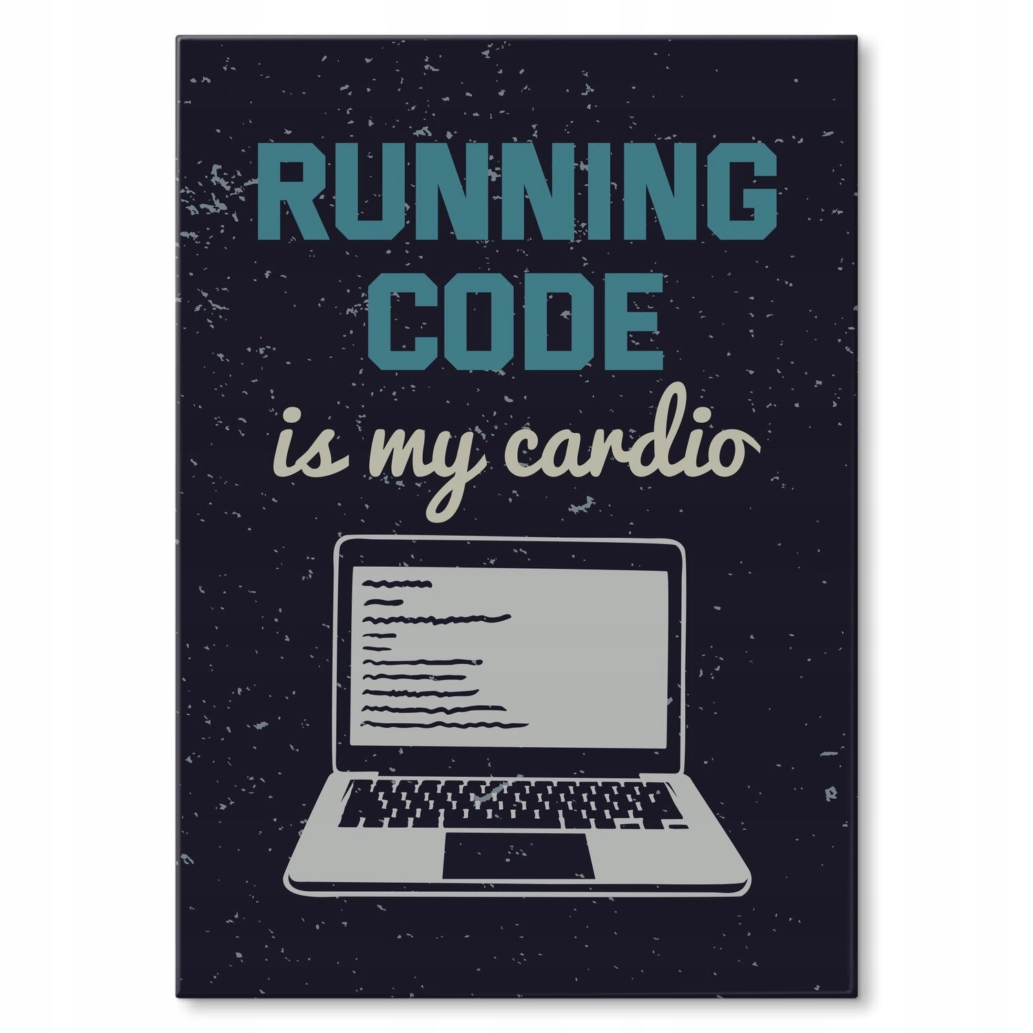 Kovový plakát running code Szyld Plech 30 x 42 cm Dárek