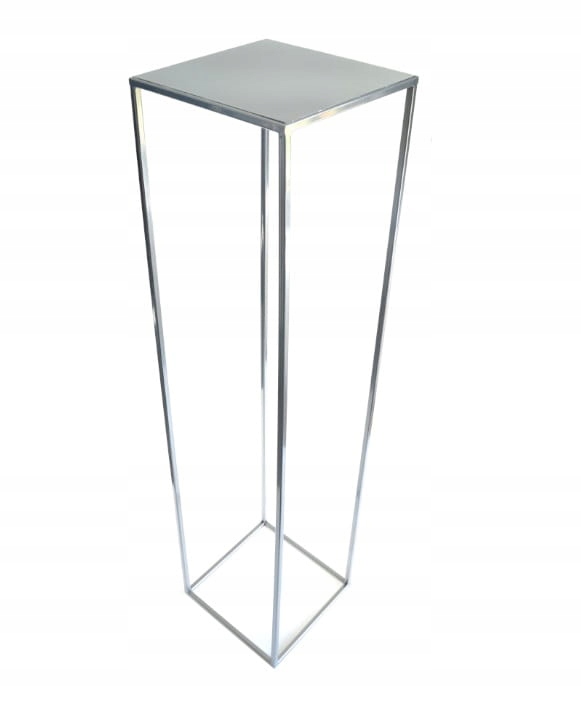 

Kwietnik,stojak kwiaty loft 100cm srebrny met 363