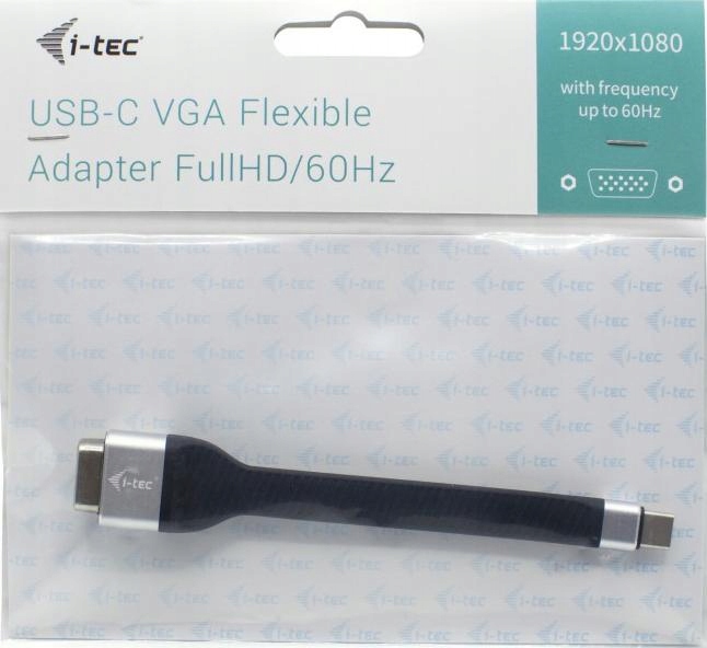 i-tec USB-C do VGA Flat Video Adapter 60Hz 1x VGA Full HD EAN (GTIN) 8595611703041