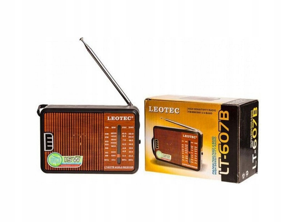 Mini radio przenośne FM AM SW LEOTEC LT-607B Marka LEOTEC