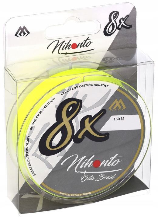 Mikado Plecionka Octa Braid 150M 0,18MM Fluo Żółta