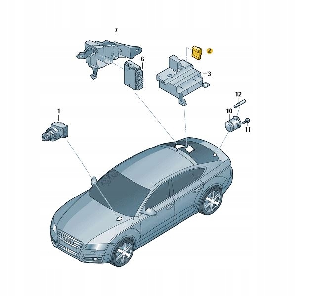 STEROWNIK USTAWIENIA SPOJLERA AUDI A7 C7 RS7 RS5 Part number 4G8959252
