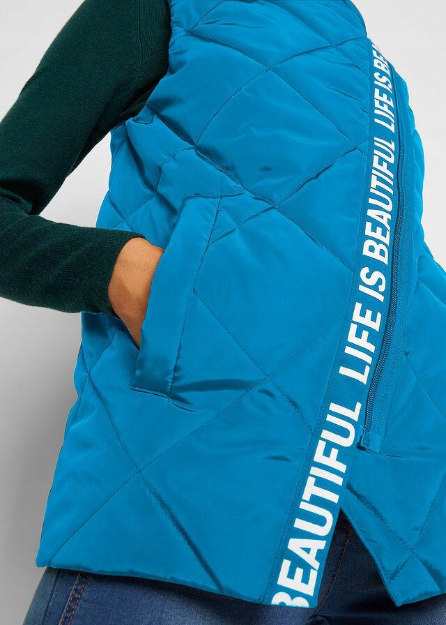 ASYMETRYCZNA KAMIZELKA PIKOWANA__52 Marka Bonprix