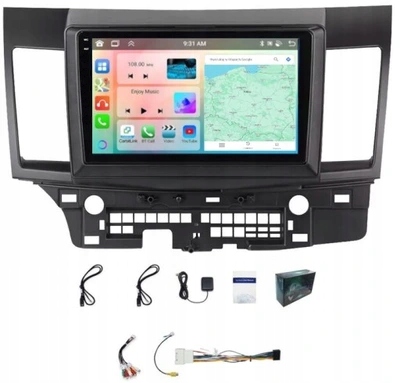 Rádio Navigácia Gps Android Mitsubishi Lancer 2008-15 Carplay Wifi 4GB 64GB