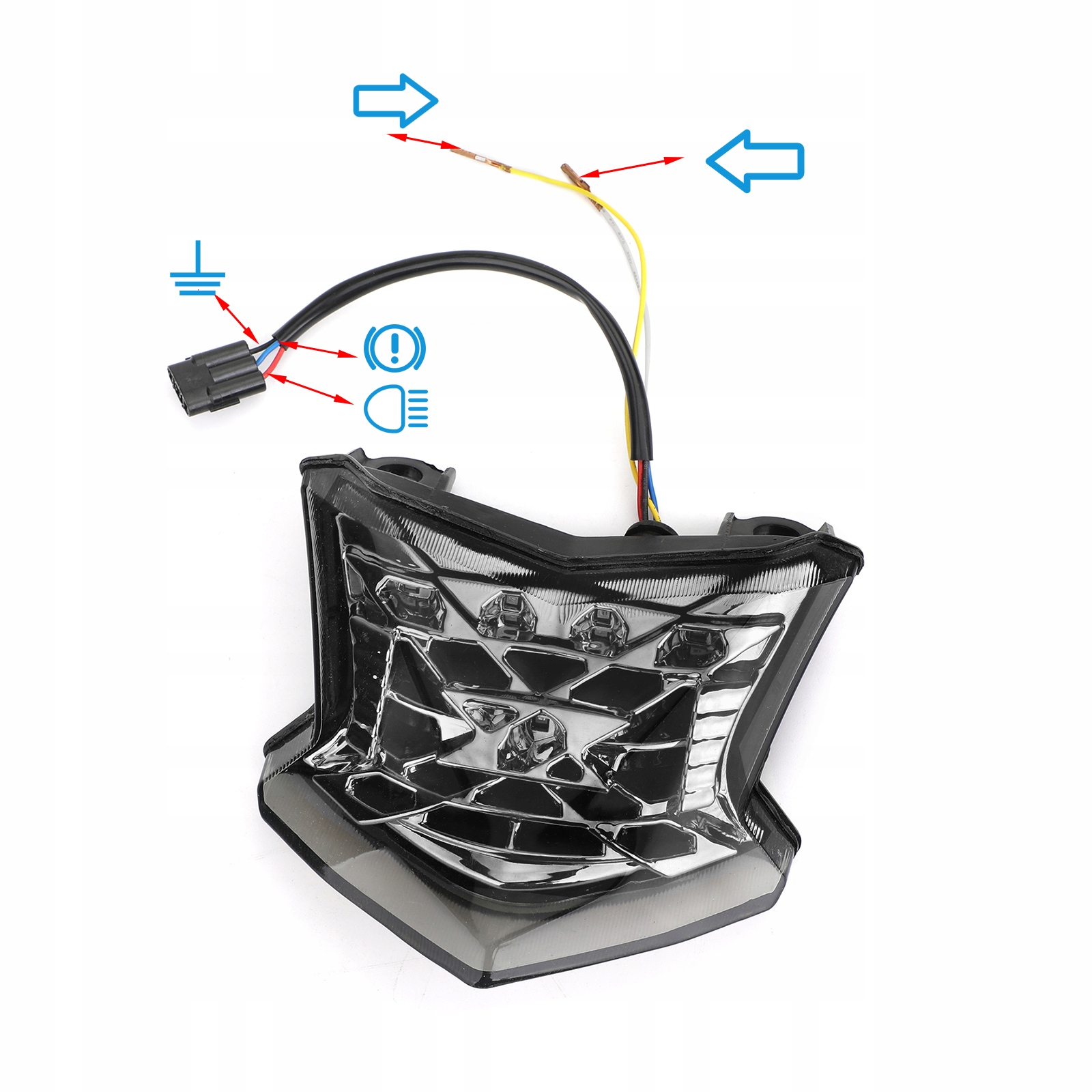 Lampa tylna do Kawasaki Z650 Ninja 650 Z900 17-19 Dopasowanie do pojazdu produkt dedykowany