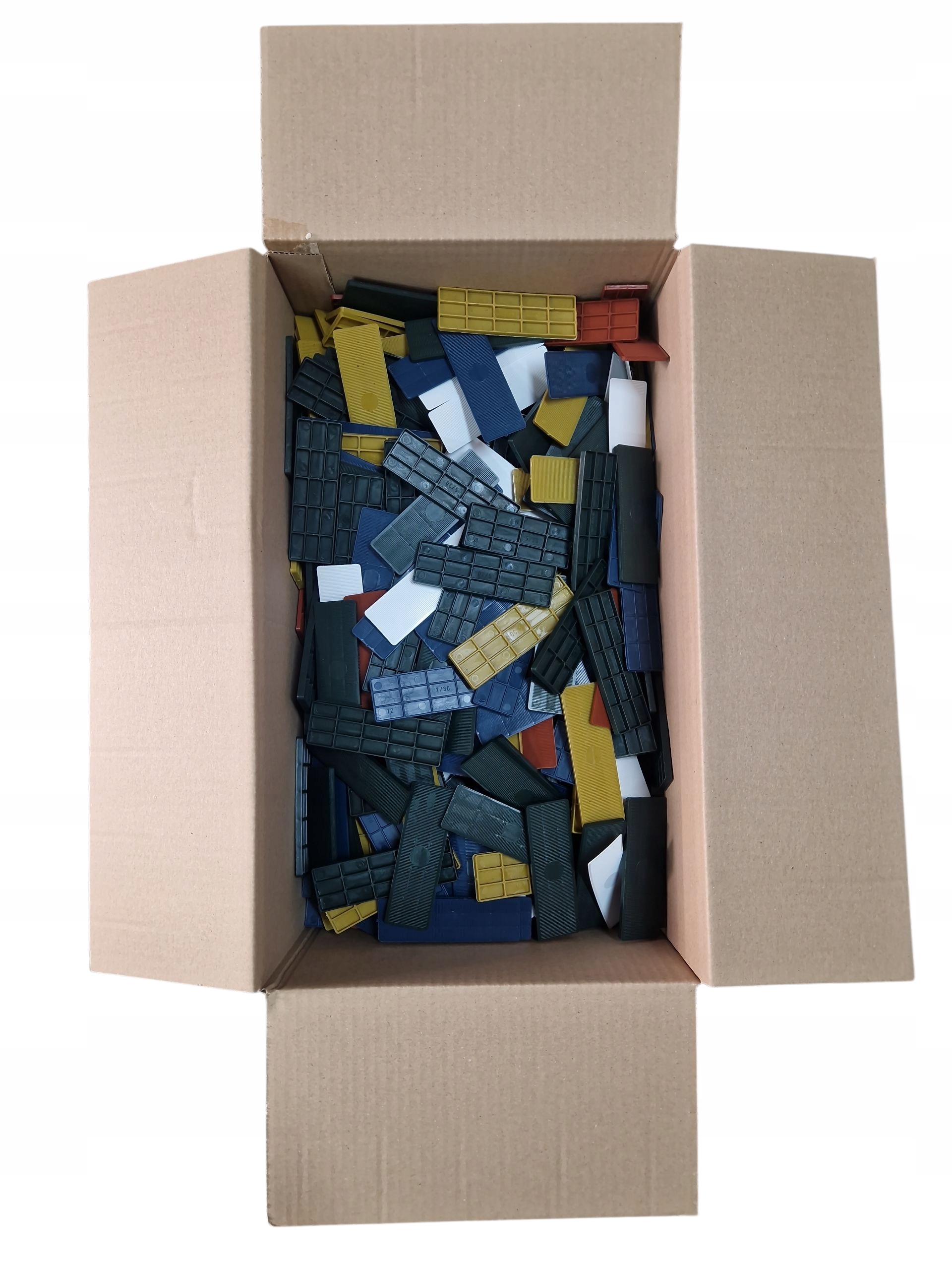 1000 ks Box Distanční podložky Mix montážních klínů 30 mm od 1 mm do 6 mm