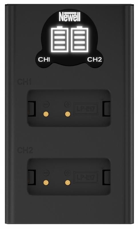 Zestaw ładowarka dwukanałowa Newell DL-USB-C i akumulator LP-E17 Marka Newell
