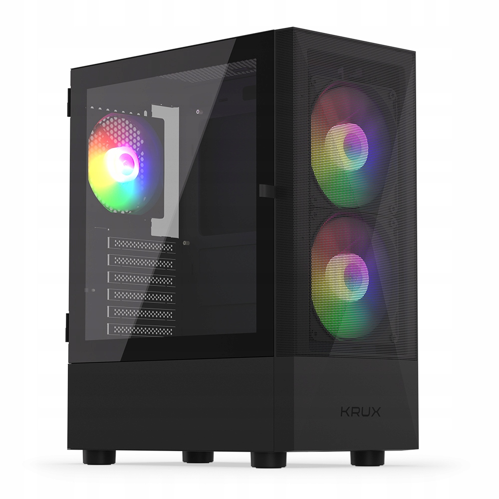 Корпус Krux Vako RGB Midi Tower черный