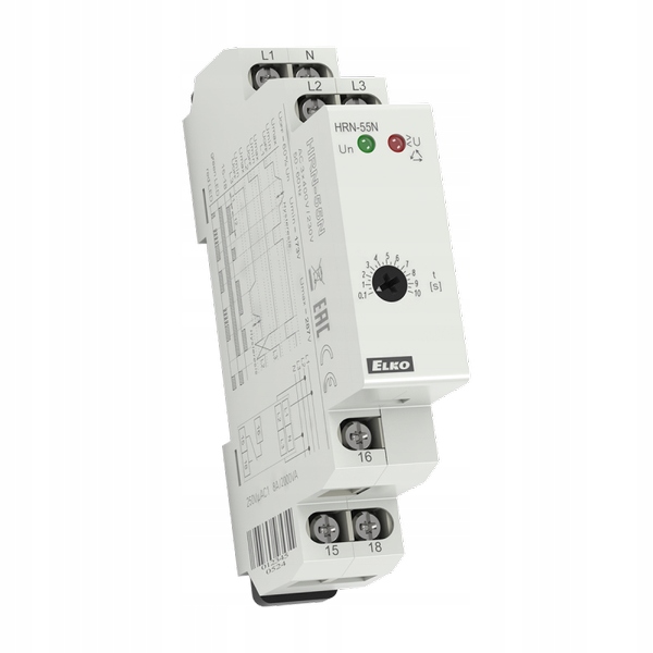 Elko Relé Pro Kontrolu Zániku Fází HRN-55N 3x400 V