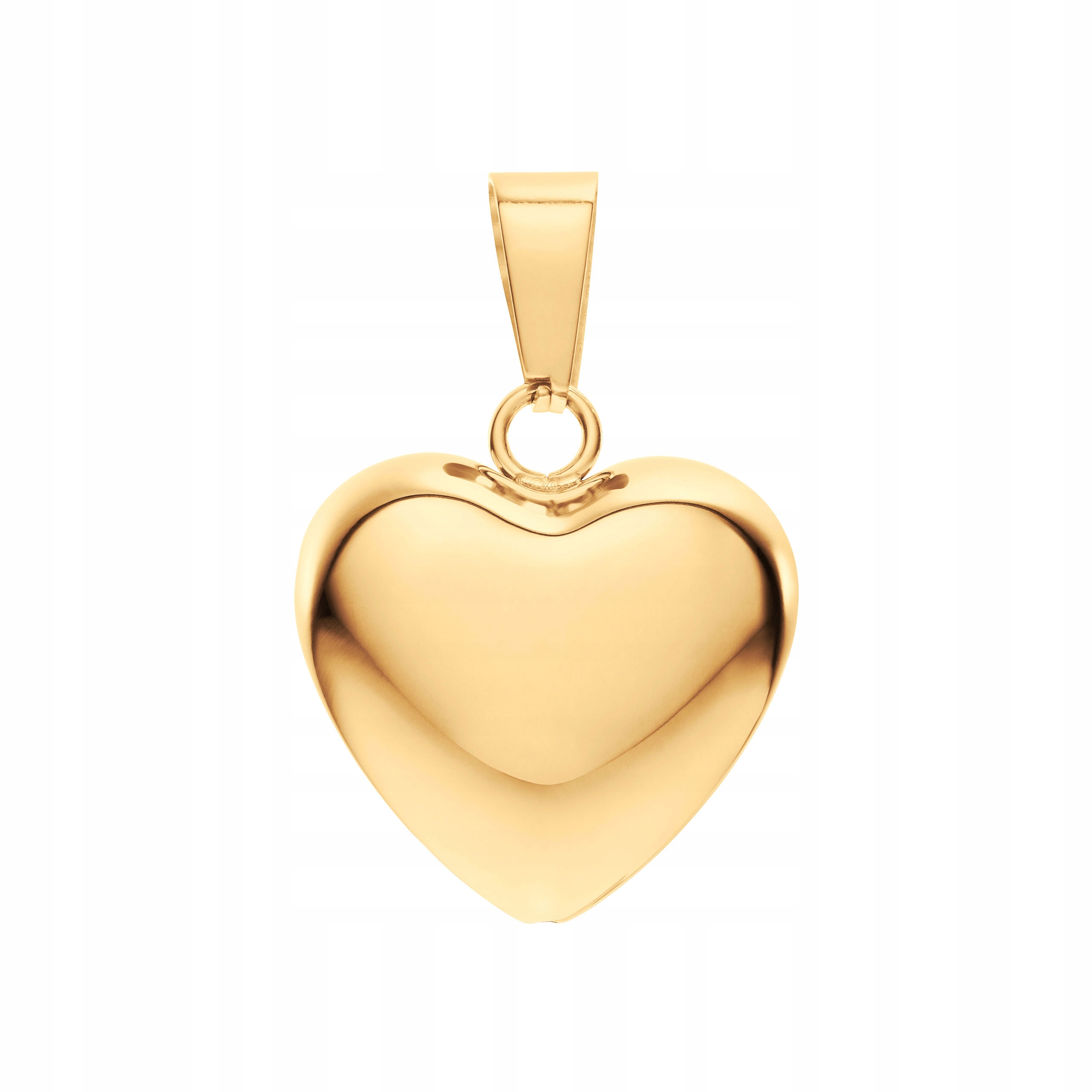 Zlatý Přívěsek „Načechrané srdce“ Magnetický Ocel ocelový