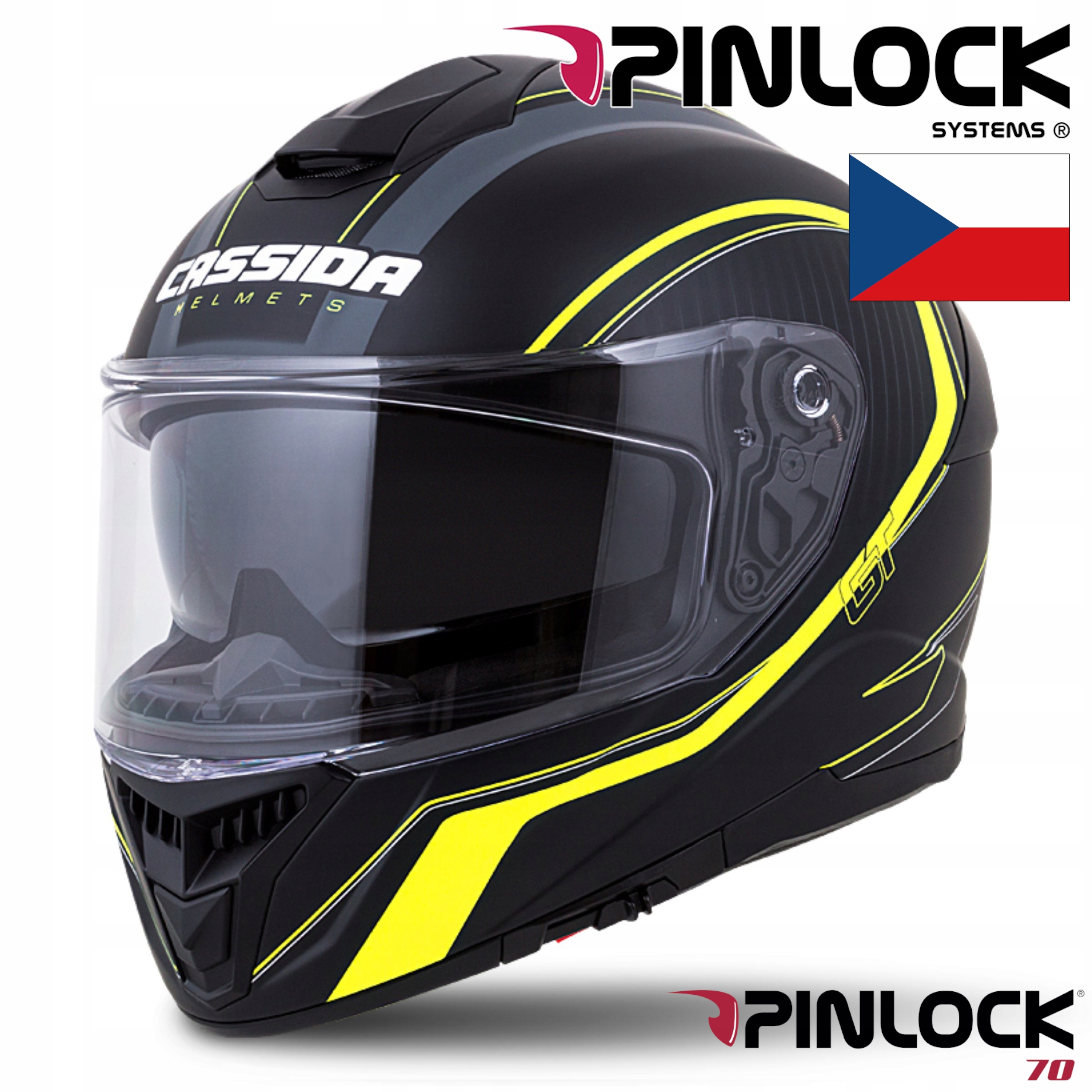 CASSIDA KASK MOTOCYKLOWY GT2 Z WŁÓKNA +PINLOCK XXL Producent Cassida