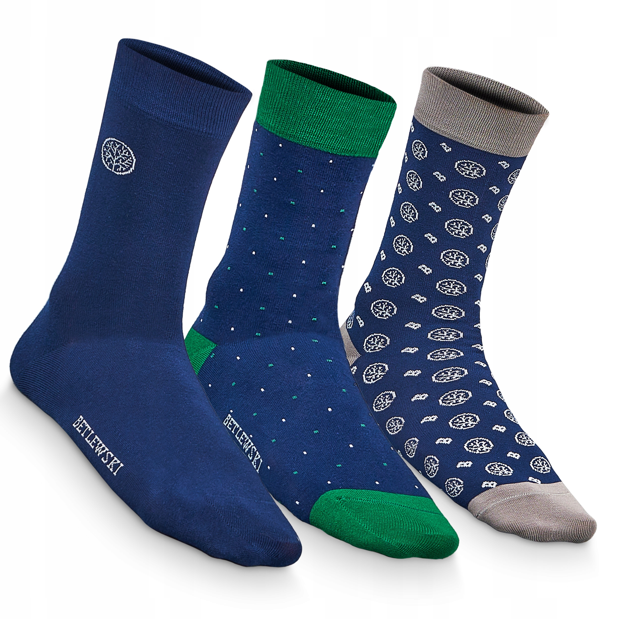 

Betlewski Zestaw skarpetek 3 pary mix wzorów 43-46