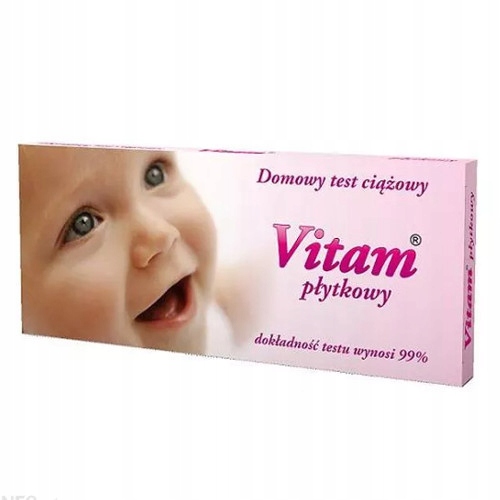 

Vitam Test Ciążowy płytkowy dokładny, 1 szt