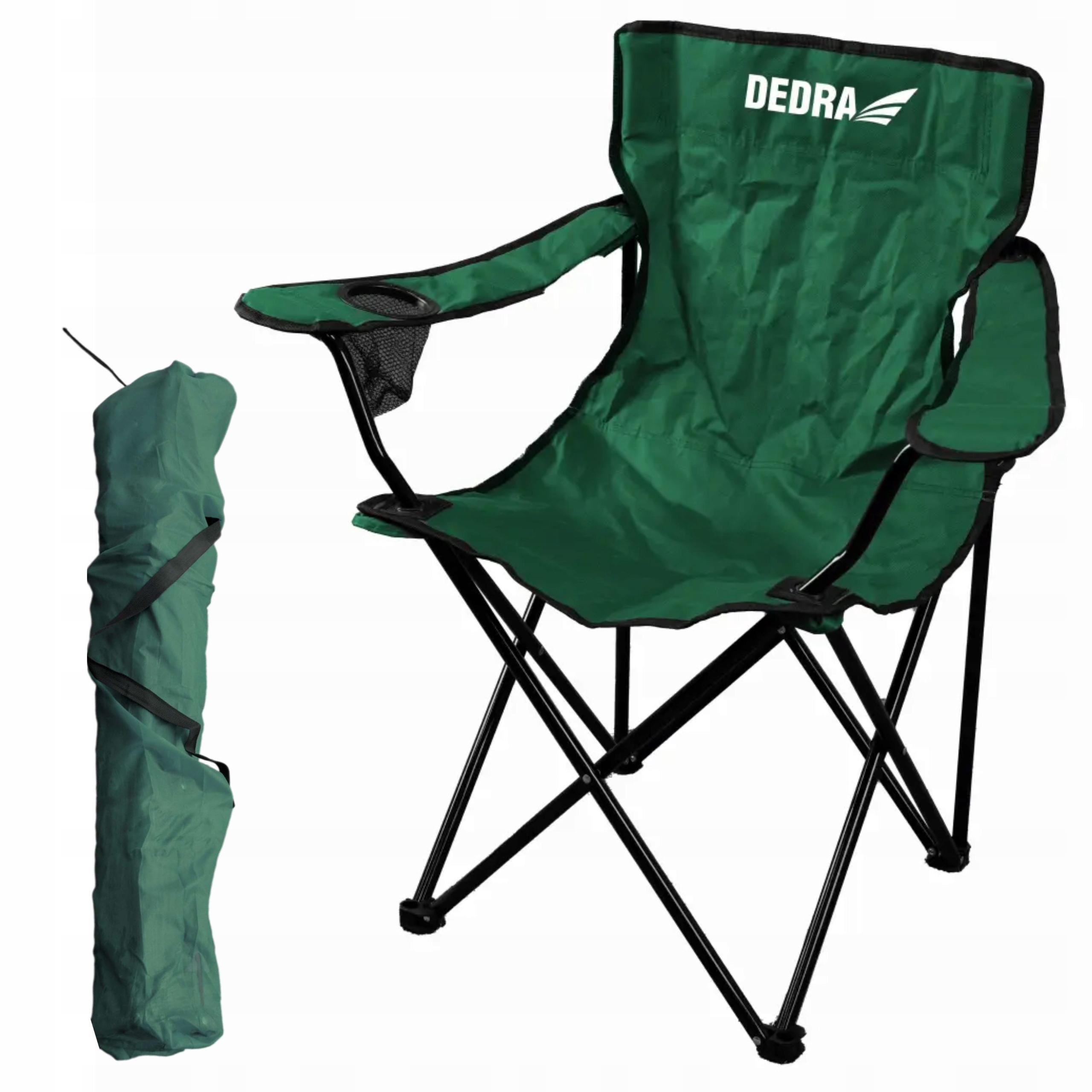 DEDRA LEKKIE KRZESŁO CAMPINGOWE SKŁADANE OXFORD 600D 50x50x80 CM N1025