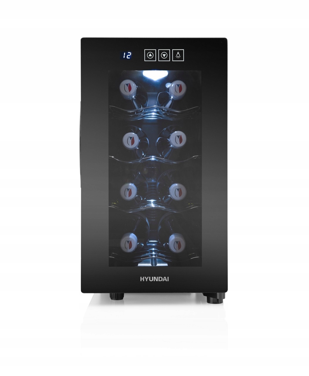 Winiarka Chłodziarka Do Win Napojów Na 8 Butelek Lodówka 23L Led Hyundai